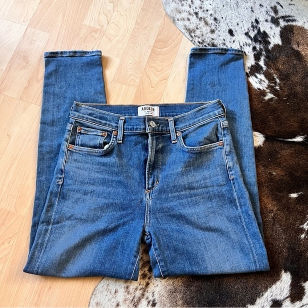AGOLDE Blue Sophie Crop Jean Size 28